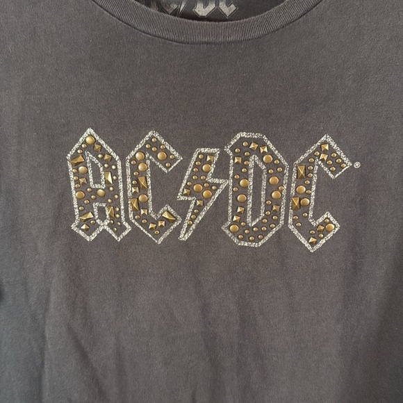 Lucky Brand AC/DC Studded Tee Shirt Size XL - Picture 2 of 6